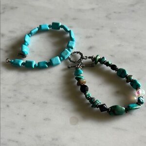 Turquoise Beaded Bracelet Set
